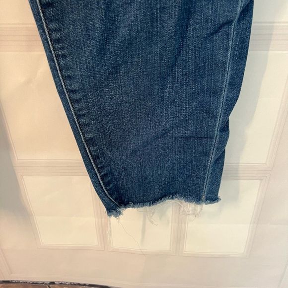 J crew high rise button fly skinny raw hem jeans size 34 - Picture 4 of 10